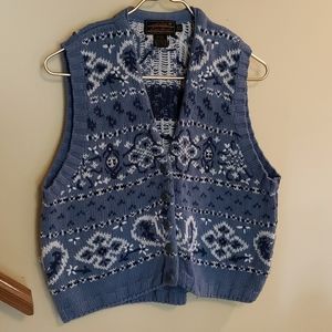 Eddie Bauer 100% Cotton Knitted Vest